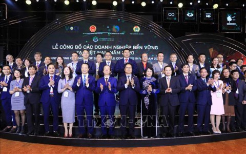 Công bố Top 100 doanh nghiệp phát triển bền vững tại Việt Nam