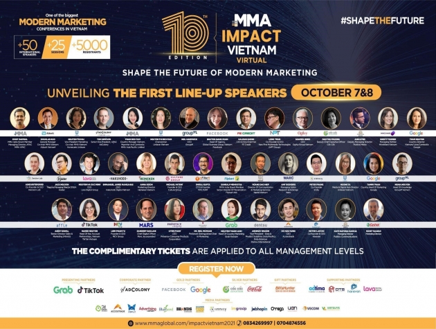 Diễn đàn Modern Marketing “MMA Impact Vietnam Virtual 2021” - Nơi quy tụ các chuyên gia hàng đầu ngành tiếp thị - truyền thông